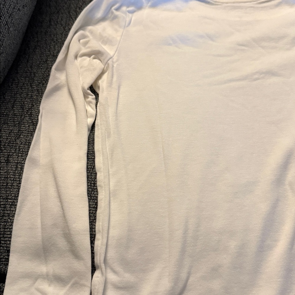 GAP Cream/White Favorite Crew Shirt - Size Small - Picture 11 of 15